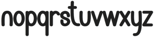 Happy Alphabet Regular otf (400) Font LOWERCASE