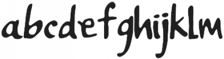 Happy Alphabet otf (400) Font LOWERCASE