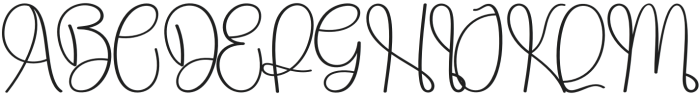 Happy Another Regular otf (400) Font UPPERCASE
