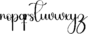 Happy Birthday Regular otf (400) Font LOWERCASE