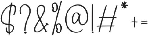 Happy Calligraphy Regular otf (400) Font OTHER CHARS