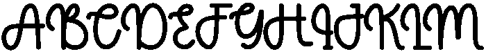 Happy Christmas Regular otf (400) Font UPPERCASE