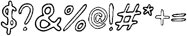 Happy Day otf (400) Font OTHER CHARS