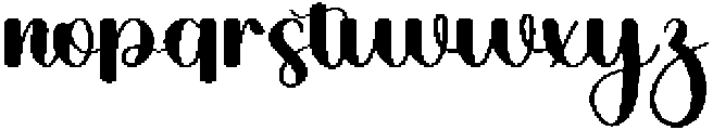 Happy Delighful Regular otf (400) Font LOWERCASE