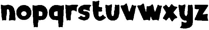 Happy Dough otf (400) Font LOWERCASE