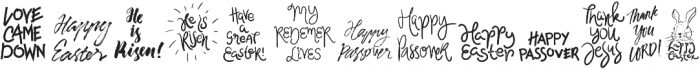 Happy Easter Dingbats  otf (400) Font LOWERCASE