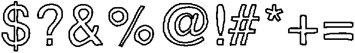 Happy Hollow Medium otf (500) Font OTHER CHARS