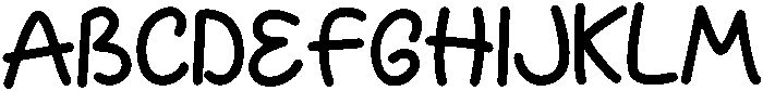 Happy Kids Regular otf (400) Font UPPERCASE