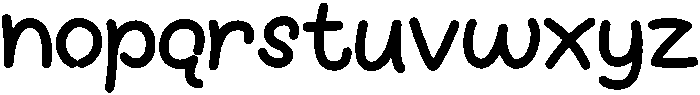 Happy Kids Regular otf (400) Font LOWERCASE