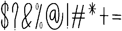 Happy Moment Regular otf (400) Font OTHER CHARS