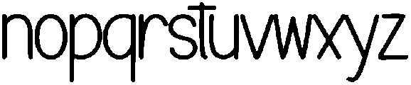 Happy Monday Regular otf (400) Font LOWERCASE
