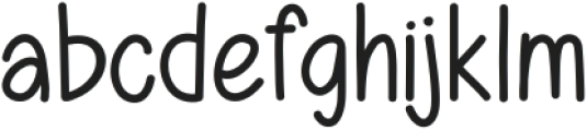 Happy Monday Regular ttf (400) Font LOWERCASE