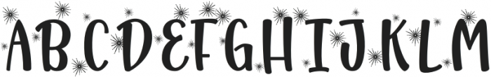 Happy New Year Party Firework otf (400) Font UPPERCASE