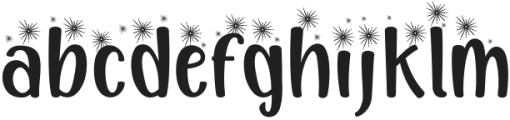 Happy New Year Party Firework otf (400) Font LOWERCASE