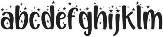 Happy New Year Party Star otf (400) Font LOWERCASE
