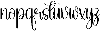 Happy Regular otf (400) Font LOWERCASE