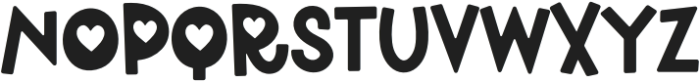 Happy Romance Sans Regular otf (400) Font LOWERCASE