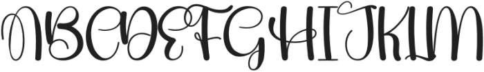 Happy Saturday Regular otf (400) Font UPPERCASE