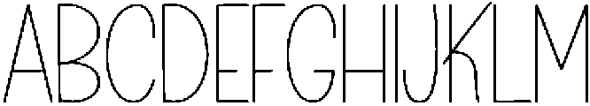 Happy School Regular otf (400) Font UPPERCASE