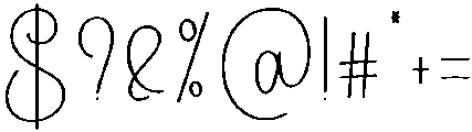 Happy School Regular otf (400) Font OTHER CHARS