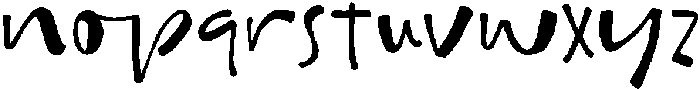 Happy Strokes otf (400) Font LOWERCASE