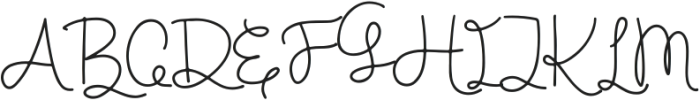 Happy Swirly otf (400) Font UPPERCASE