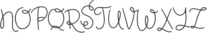 Happy Swirly otf (400) Font UPPERCASE