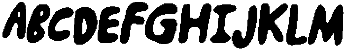 Happy To Be Here - fill Regular otf (400) Font UPPERCASE