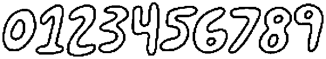Happy To Be Here - outline clean Regular otf (400) Font OTHER CHARS