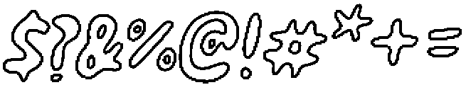 Happy To Be Here - outline clean Regular otf (400) Font OTHER CHARS