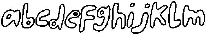 Happy To Be Here - outline clean Regular otf (400) FONT