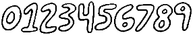 Happy To Be Here - outline rough Regular otf (400) Font OTHER CHARS