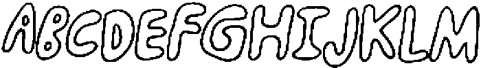 Happy To Be Here - outline rough Regular otf (400) Font UPPERCASE