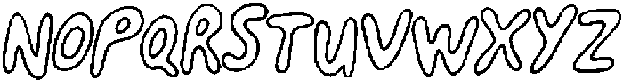 Happy To Be Here - outline rough Regular otf (400) Font UPPERCASE