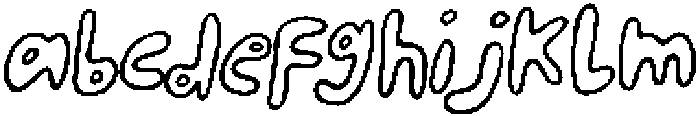 Happy To Be Here - outline rough Regular otf (400) FONT