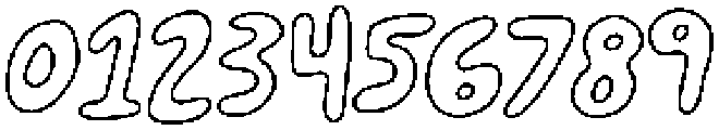 Happy To Be Here - outline thin Regular otf (100) Font OTHER CHARS