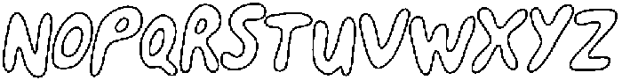 Happy To Be Here - outline thin Regular otf (100) Font UPPERCASE