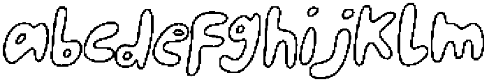 Happy To Be Here - outline thin Regular otf (100) FONT