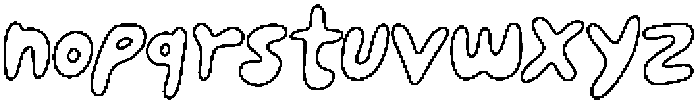 Happy To Be Here - outline thin Regular otf (100) Font LOWERCASE