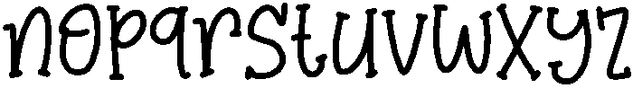 Happy Tuesday Regular otf (400) Font LOWERCASE
