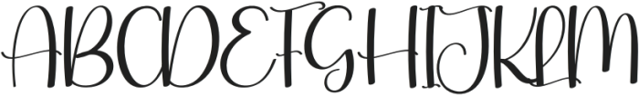 Happy Valetine Regular otf (400) Font UPPERCASE