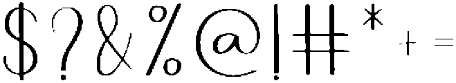 Happy Wedding Regular otf (400) Font OTHER CHARS