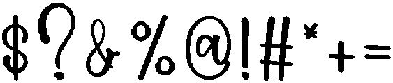 Happy Wedding Regular otf (400) Font OTHER CHARS