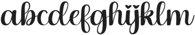 Happy Wedding Regular otf (400) Font LOWERCASE