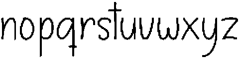 Happy Wonderful Regular otf (400) Font LOWERCASE