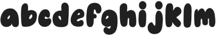 Happy half Regular otf (400) Font LOWERCASE