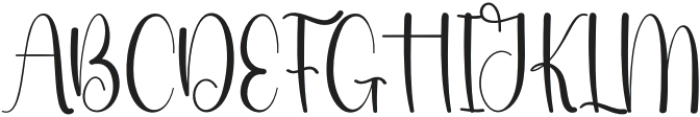 HappyAutumn Regular otf (400) Font UPPERCASE