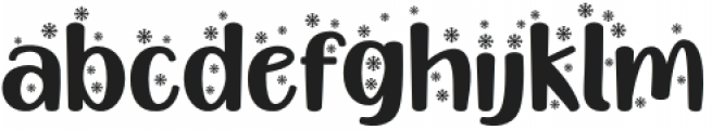 HappyChristmasParty Snow otf (400) Font LOWERCASE