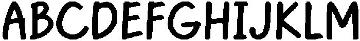 HappyDoodle Bold otf (700) Font UPPERCASE