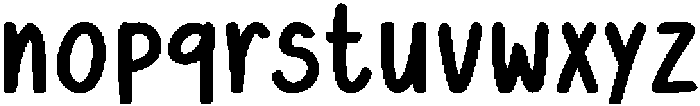 HappyDoodle Bold otf (700) Font LOWERCASE